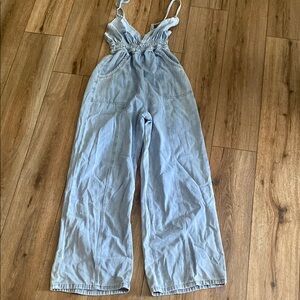 Light Blue Denim Jumpsuit
